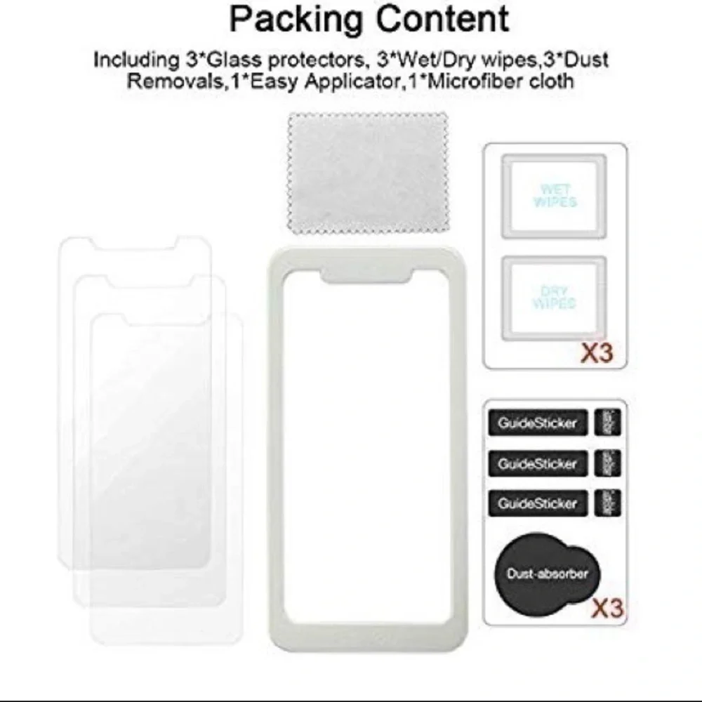 iPhone XS GlassScreen Protector 3PK